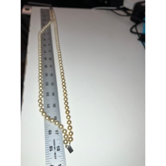 Vintage Double Strand Pearl and Swarovski Crystal Necklace! - Picture 9 of 9